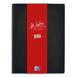 OXFORD Protège documents LUTIN ORIGINAL 200 vues, 100 pochettes. En PVC opaque. Format A4. Coloris Noir