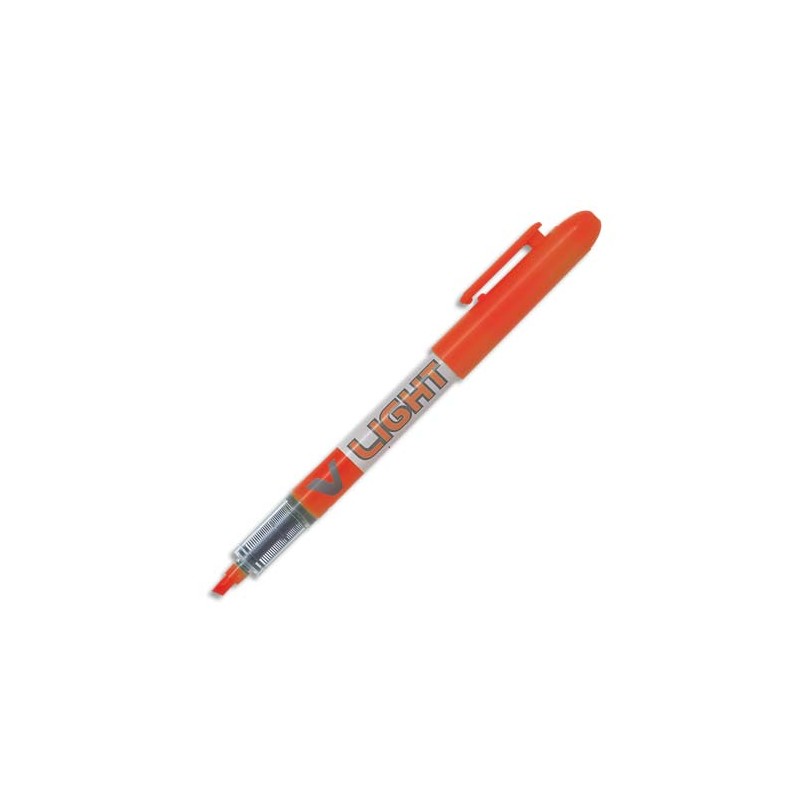 PILOT Surligneur de poche pointe biseautée encre liquide coloris Orange V-LIGHT