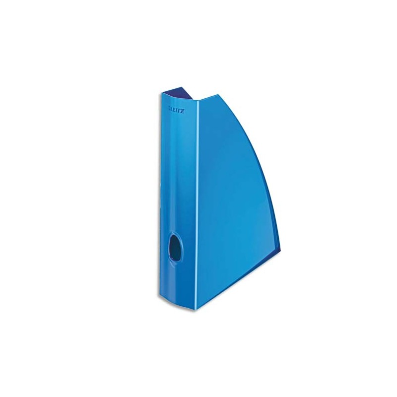 LEITZ Porte revues - WOW Bleu métallisé - H31,2 x P25,8 cm - Dos 7,5 cm