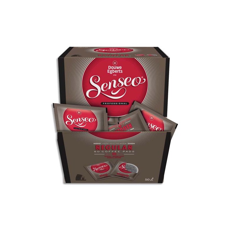 SENSEO Boîte distributrice de 50 dosettes de café moulu Regular emballées individuellement 350g