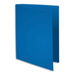 EXACOMPTA Paquet de 100 sous chemises FLASH 80 gr coloris Bleu foncé, 100% recyclé