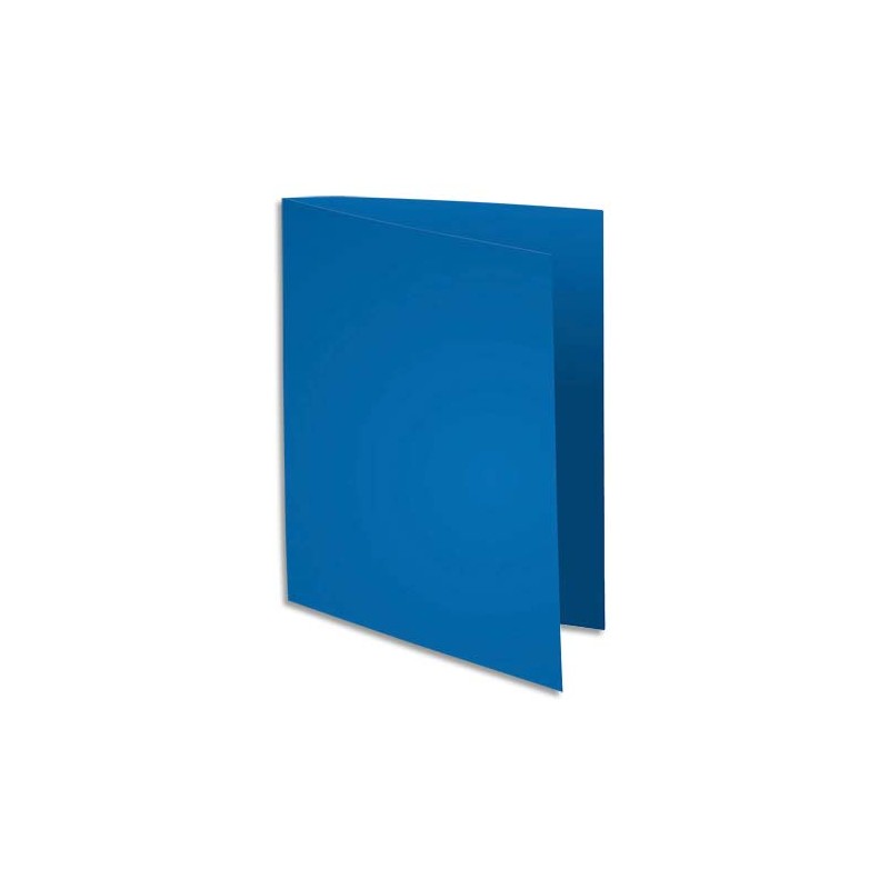 EXACOMPTA Paquet de 100 sous chemises FLASH 80 gr coloris Bleu foncé, 100% recyclé