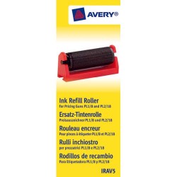 AVERY Boîte de 5 rouleaux encreur Noir pour pince à étiqueter Avery PL1/8 et PL2/18 IRAV5