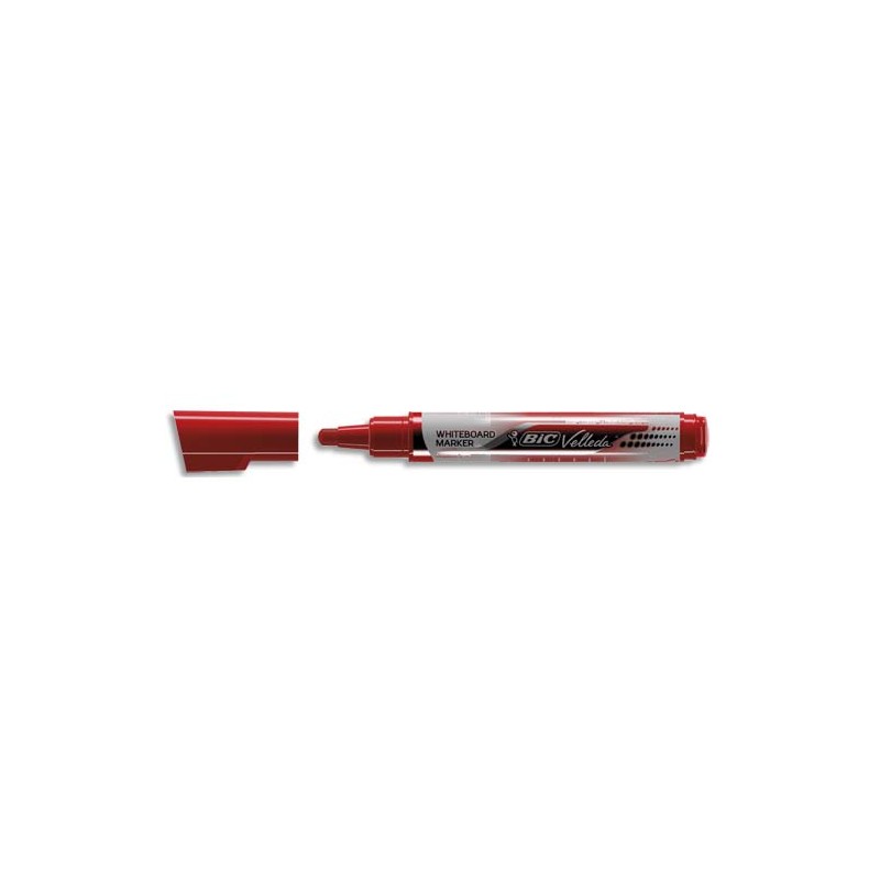 BIC Marqueur effaçable à sec VELLEDA Liquid' ink, encre liquide Rouge, pointe ogive large