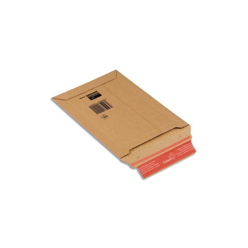 COLOMPAC Pochette d'expédition rigide en carton brun - Format A5 : 18,5 x 27 cm, hauteur 5 cm