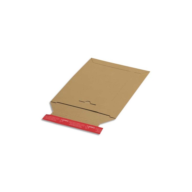 COLOMPAC Pochette d'expédition en carton brun A4, format 23,5 x 31 cm, hauteur jusque 3 cm