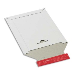 COLOMPAC Pochette d'expédition en carton Blanc B5+, format 21 x 26,5 cm, hauteur jusque 3 cm