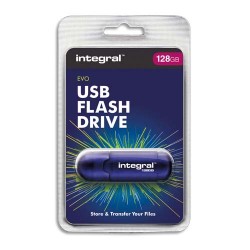 INTEGRAL Clé USB 2.0 EVO Bleue 128Go INFD128GBEVOBL