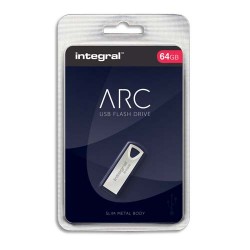 INTEGRAL Clé USB 2.0 Métal ARC 64Go INFD64GBARC