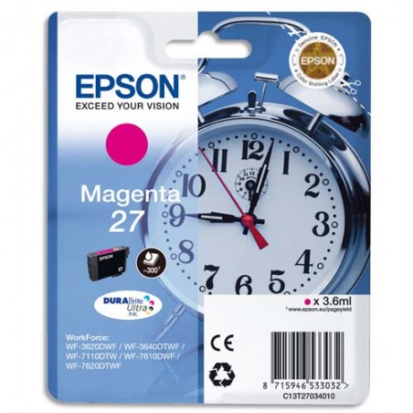 EPSON Cartouche Jet d'encre Magenta C13T27034010