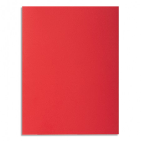 EXACOMPTA Paquet de 100 chemises ROCK'S en carte 210 grammes coloris Rouge