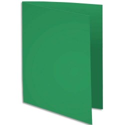 EXACOMPTA Paquet de 100 sous-chemises ROCK'S en carte 80 grammes coloris Vert sapin
