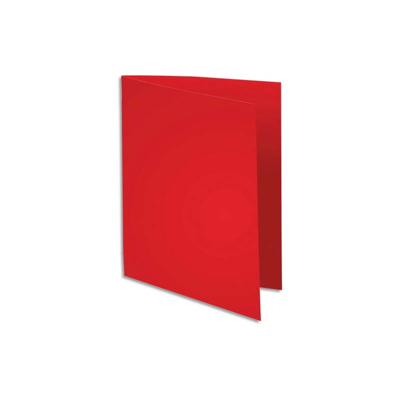 EXACOMPTA Paquet de 100 chemises SUPER 180 en carte 160 grammes coloris Rouge