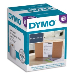 DYMO Rouleau de 220 étiquettes larges adhésif permanent pour 4XL 104x159mm S0904980