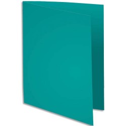 EXACOMPTA Paquet de 100 chemises SUPER 250 en carte 210 grammes coloris Vert vif