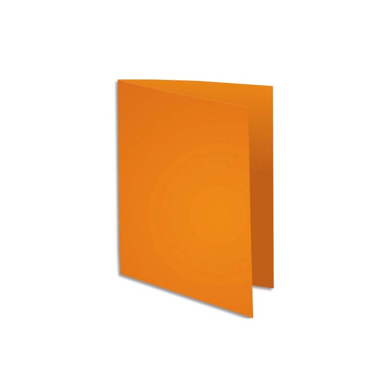EXACOMPTA Paquet de 100 chemises SUPER 250 en carte 210 grammes coloris Orange