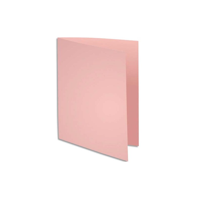 EXACOMPTA Paquet de 100 chemises SUPER 250 en carte 210 grammes coloris Rose