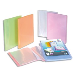 VIQUEL Protège document personnalisable 40 vues, 20 pochettes PROPYSOFT coloris assortis