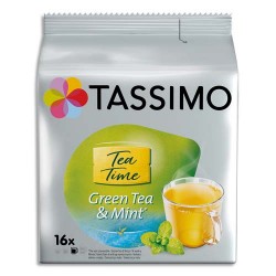 TASSIMO Sachet 16 doses de thé vert et menthe Tea Time