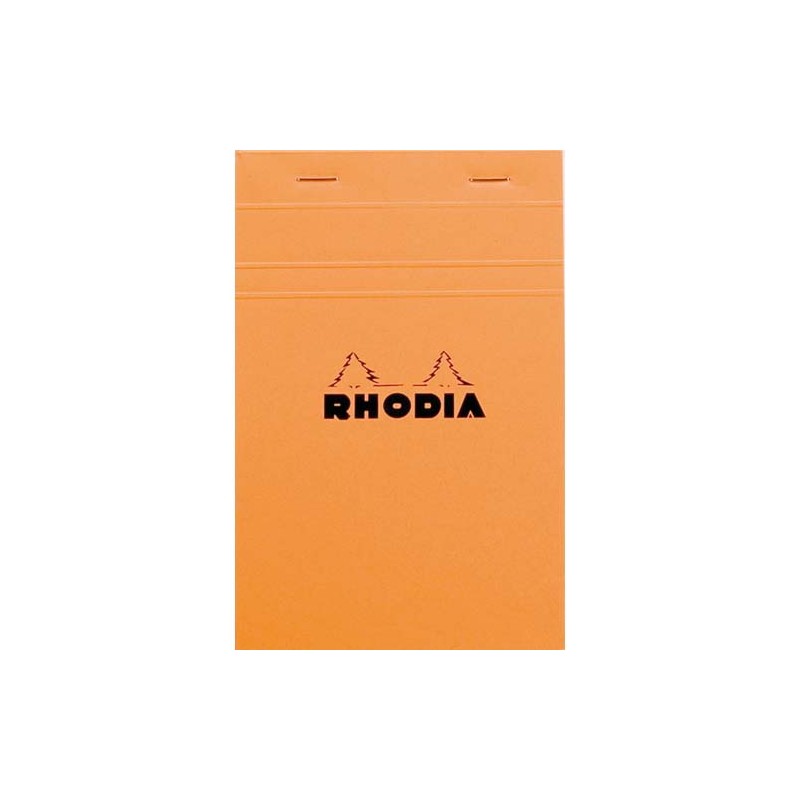 RHODIA Bloc de direction couverture Orange 80 feuilles (160 pages) format A5 réglure 5x5