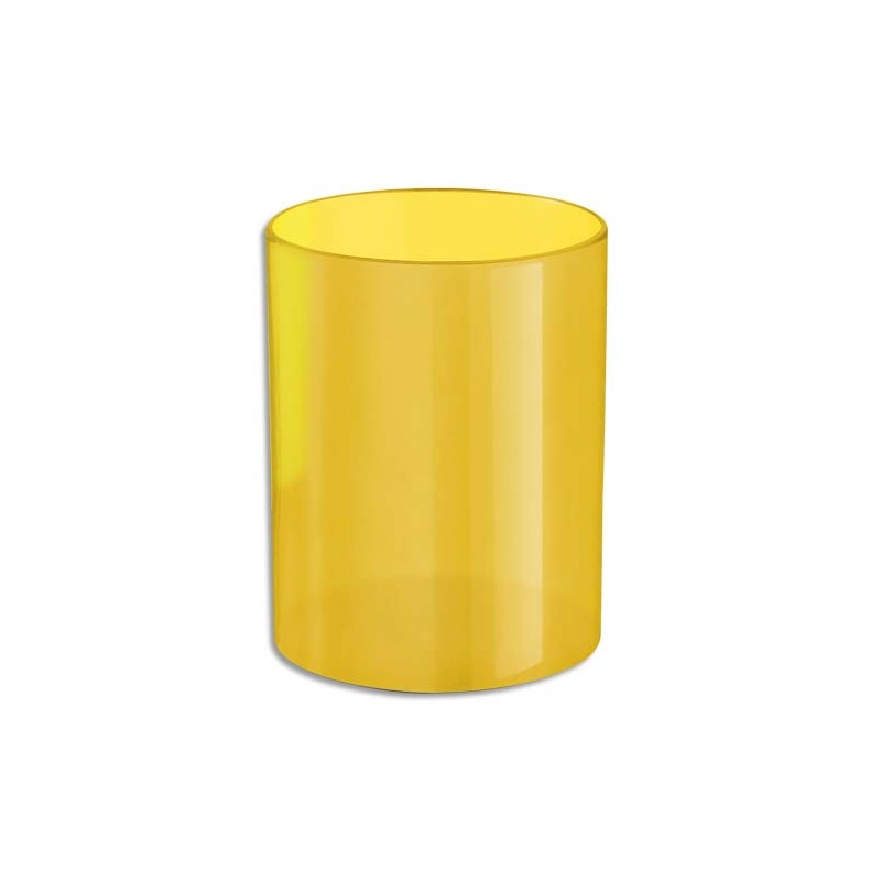 WONDAY Pot à crayons en polystyrène. Dim (Øxh) : 6,8 x 8,6 cm. Coloris Jaune