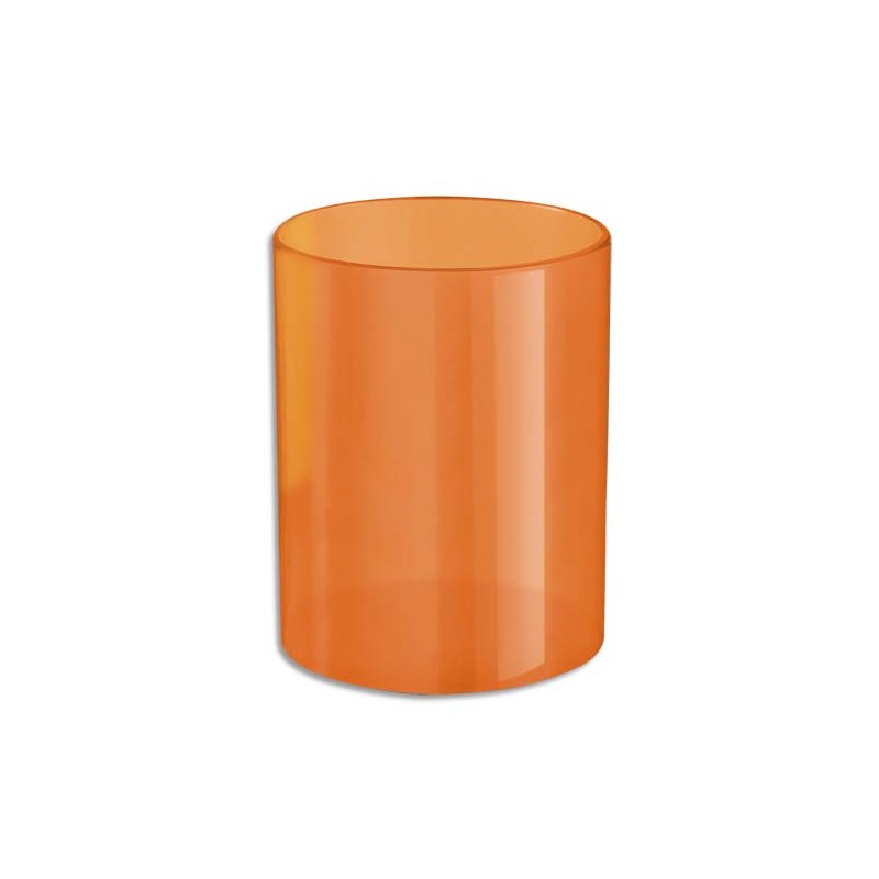WONDAY Pot à crayons en polystyrène. Dim (Øxh) : 6,8 x 8,6 cm. Coloris Orange