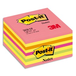 POST-IT Cubes POST-IT® Energie Intense (Rose néon) 450 feuilles 76 x 76 mm