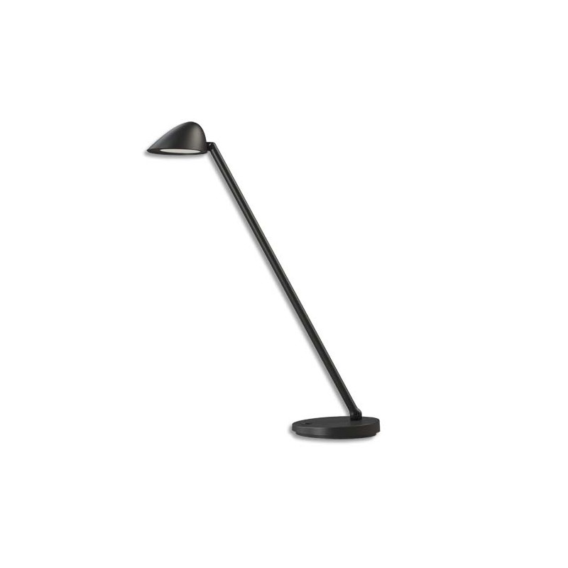 UNILUX Lampe led Jack avc variateur et port USB. Coloris Noir. Dim tête 10 cm, socle 15 cm, hauteur 54 cm