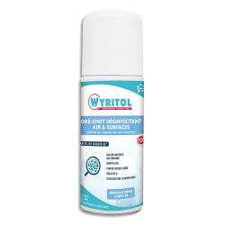 WYRITOL Aérosol de 150 ml One-shot désinfecte les surfaces et assainit l'air sans parfum