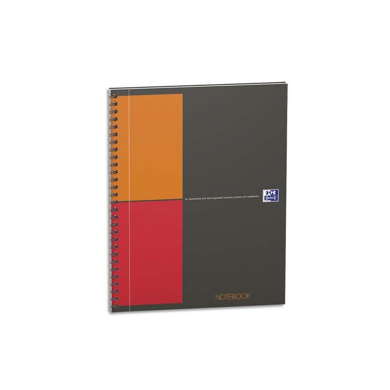 OXFORD Cahier NOTEBOOK I-CONNECT spirale 160 pages 5x5 18,5x25cm (format tablette). Couverture rigide