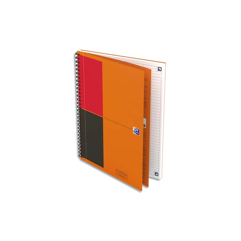 OXFORD Cahier Activebook I-CONNECT spirale 160 pages 5x5 18,5x25cm (format  tablette). Couverture PP