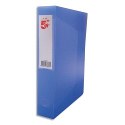 Boîte de classement dos de 6 cm, en polypropylène 7/10e Bleu