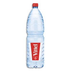 VITTEL Bouteille plastique d'eau d'1,5 litre minérale plate