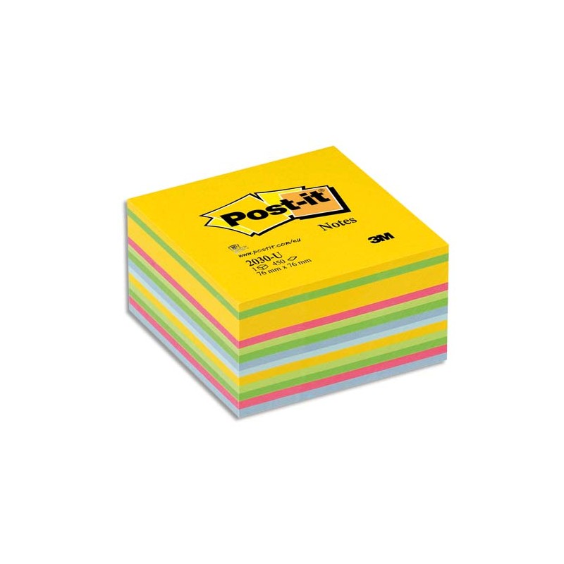 POST-IT Cubes POST-IT® Light Energie (Ultra jaune Déco) 450 feuilles 76 x 76 mm