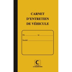 ELVE Piqûre 32 pages carnet entretien du véhicule folioté de 1 à 15. Format 21x13cm 28