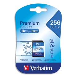 VERBATIM Carte Premium SDXC 256Go Class 10/U1 44026