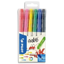 PILOT Etui de 6 crayons FriXion COLORS