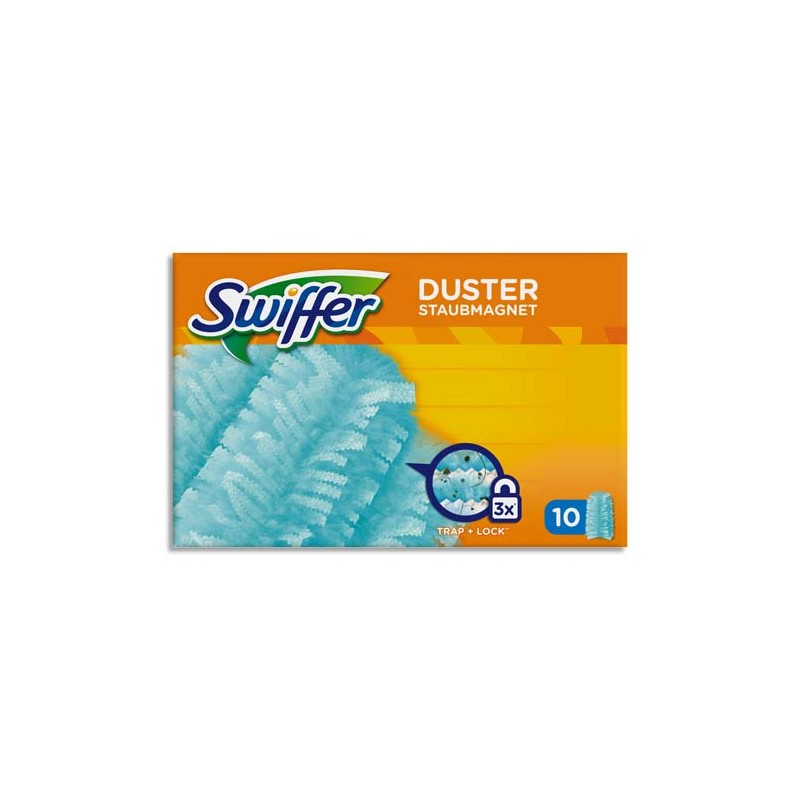 SWIFFER Boîte de 10 recharges de plumeaux pour poignée Swiffer