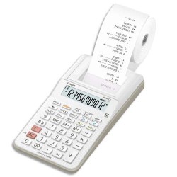 CASIO Calculatrice imprimante portable 12 chiffres HR-8 RCE Blanche