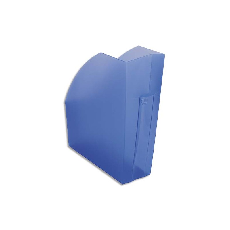 EXACOMPTA Porte-revues Iderama. Coloris Bleu transparent. Dim. L29,2 x H32 x P11 cm