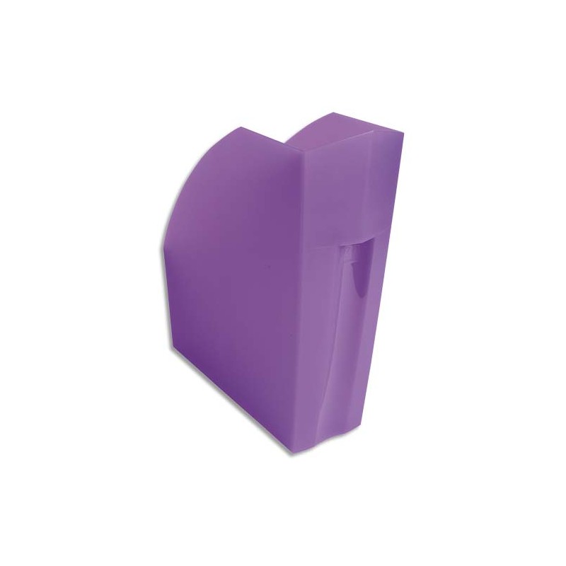 EXACOMPTA Porte-revues Iderama. Coloris Violet transparent. Dim. L29,2 x H32 x P11 cm