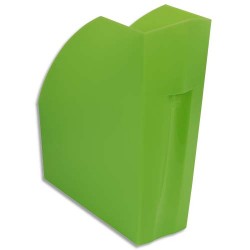 EXACOMPTA Porte-revues Iderama. Coloris Vert transparent. Dim. L29,2 x H32 x P11 cm