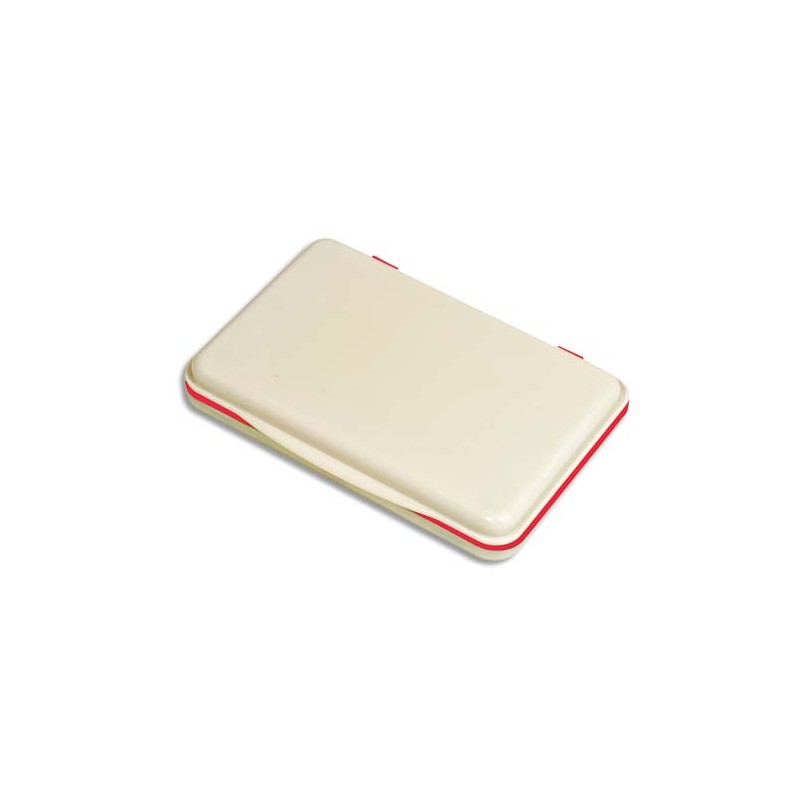 Tampon encreur réencrable ABS, pour timbre caoutchouc ou résine L11 x P7 cm encre Rouge