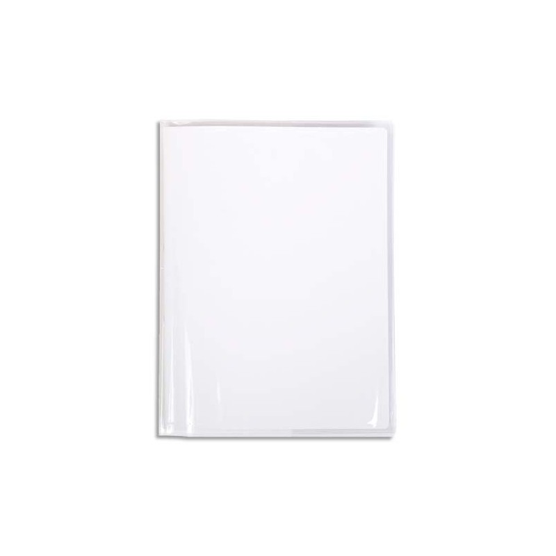 CALLIGRAPHE Protège-cahier Cristal 12/100° format A4 21x29,7cm avec porte-étiquette. Transparent