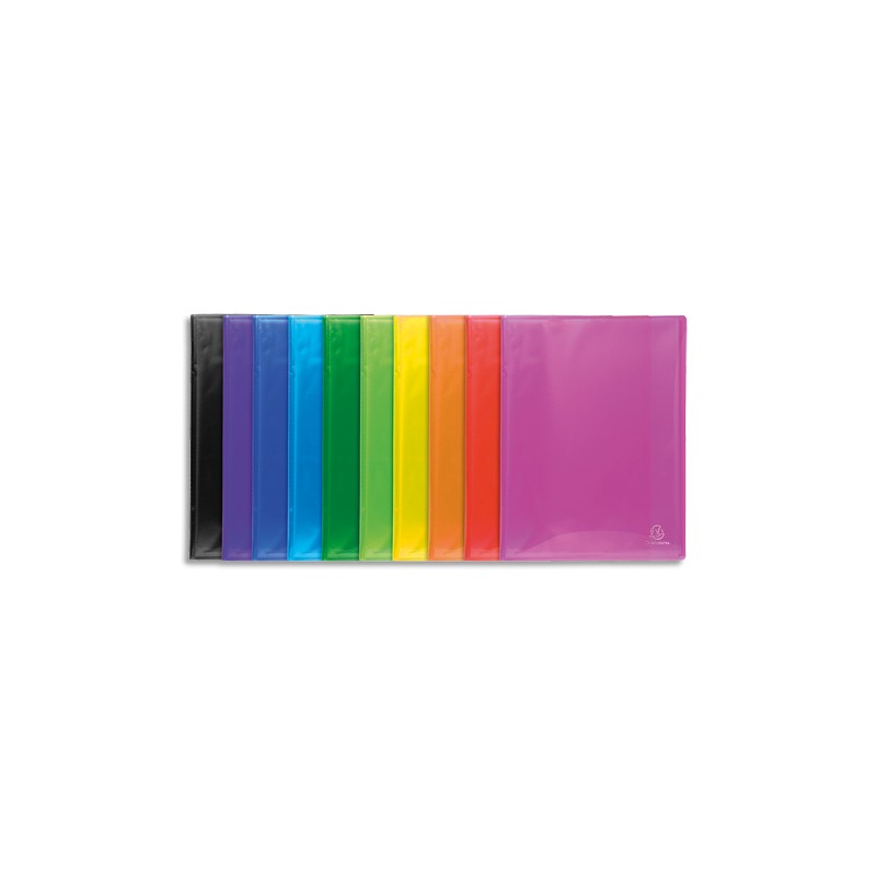 EXACOMPTA Protège document polypropylène glossy IDERAMA, 60 vues/30 pochettes, coloris assortis