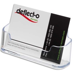 DEFLECTO Porte cartes visite standard transparent 9.5x4.8x3.8cm