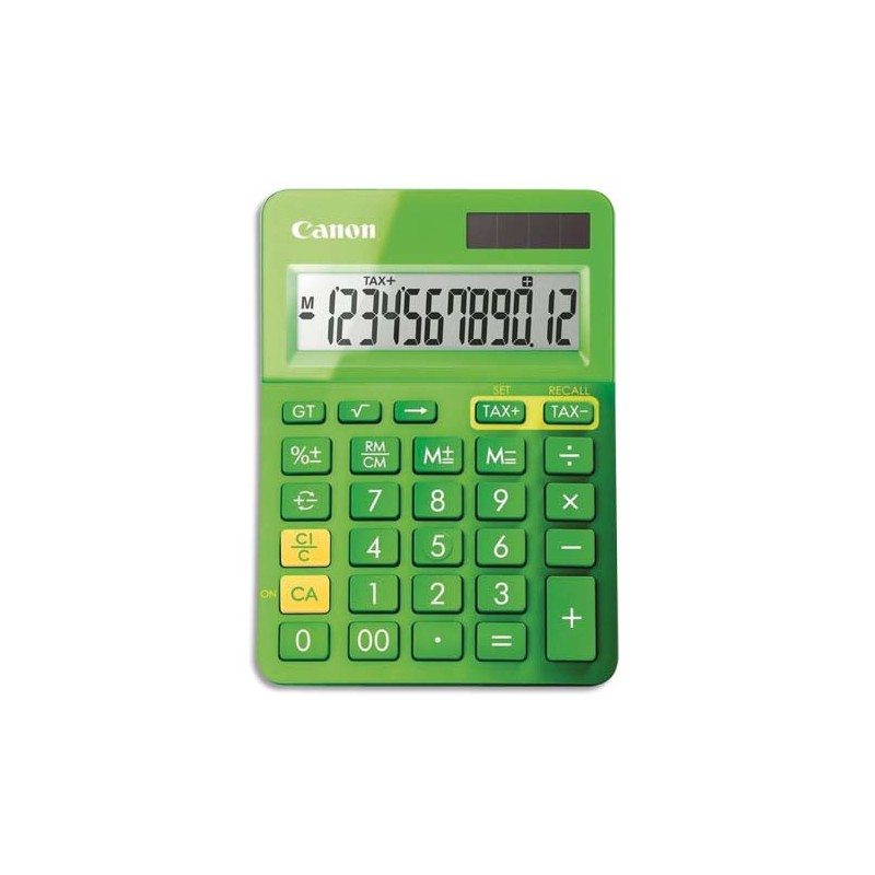CANON Calculatrice de bureau 12 chiffres LS-123K Verte 9490B002AA