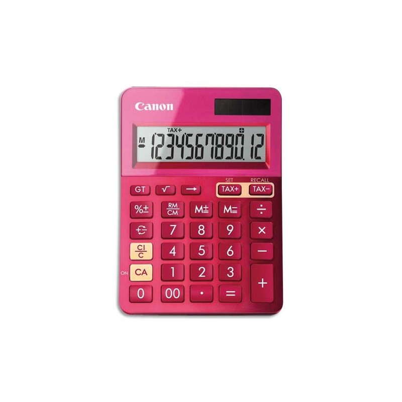 CANON Calculatrice de bureau 12 chiffres LS-123K Rose 9490B003AA