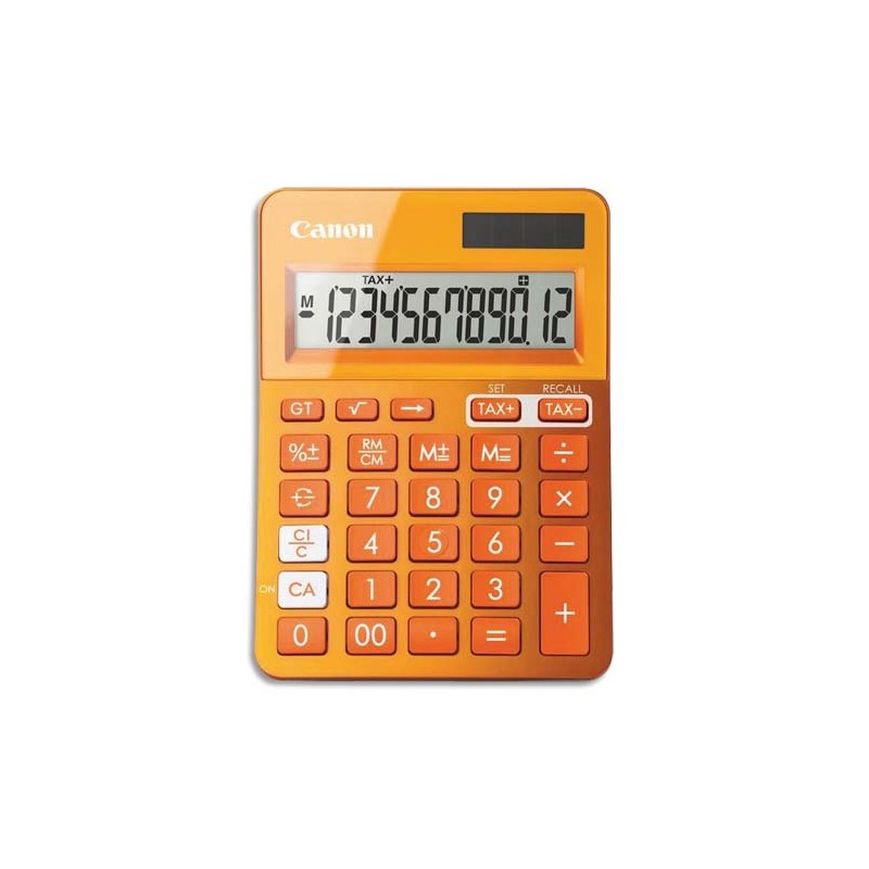 CANON Calculatrice de bureau 12 chiffres LS-123K Orange 9490B004AA
