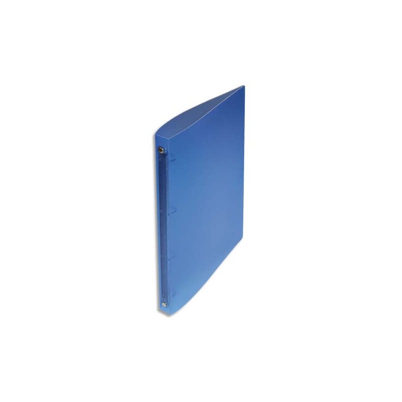 Classeur 4 anneaux polypropylène dos 2 cm Bleu translucide